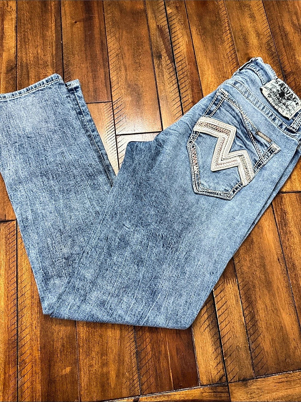 Savage Supply Company by Buckle Havo Straight Jeans Blue Waist 33